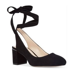 Nine West Andrea Leather Lace Up Pump